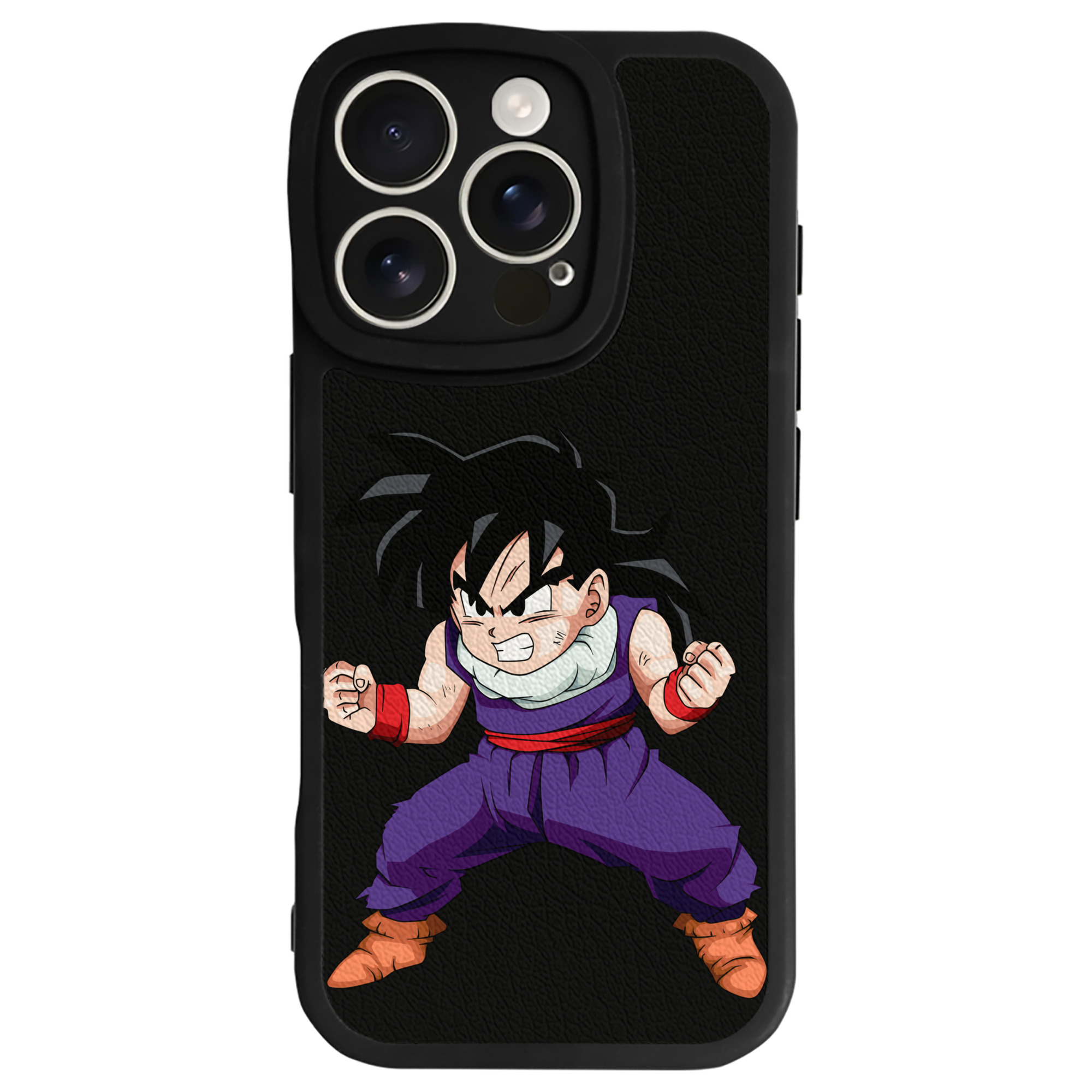 （画像用） ドラゴンボール 孫 悟飯（そんごはん）DRAGON BALL Son Gohan 【iPhone 16シリーズ対応】シリコンスマホケース（レザー調） 材質：シリコン